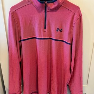 Under Armour Burgundy and Navy Golf Pullover